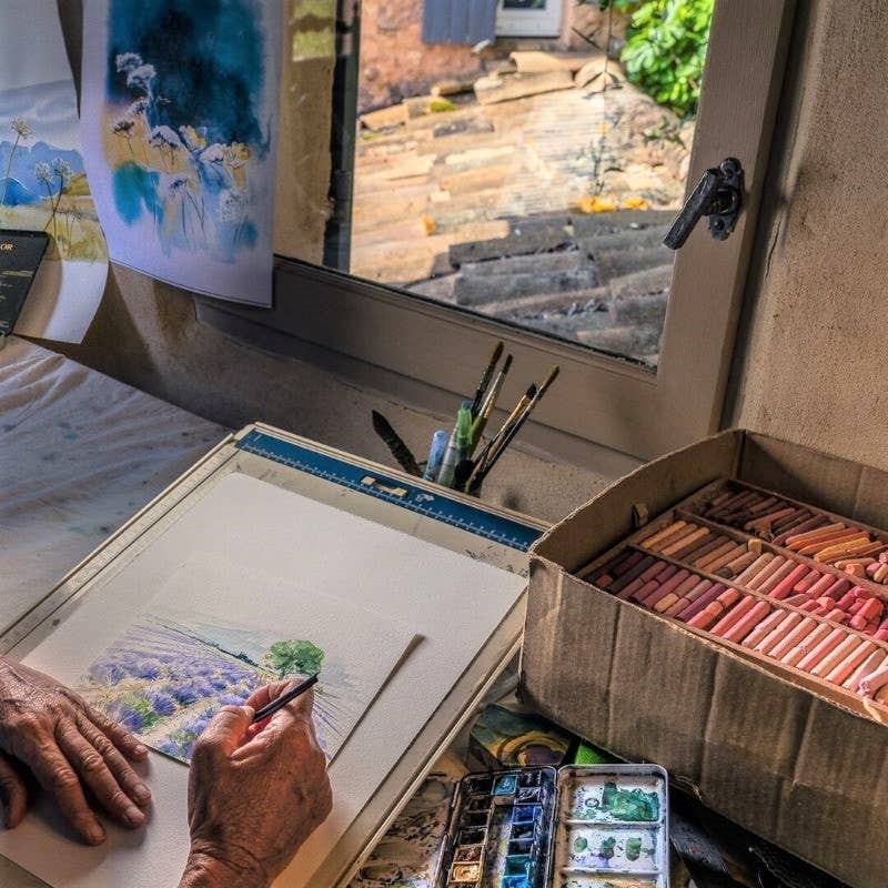 Organic Fleur de Lavande Soap with matching gift box.