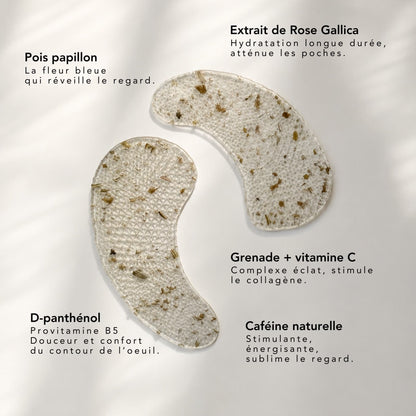 Flower-Infused Eye Patches